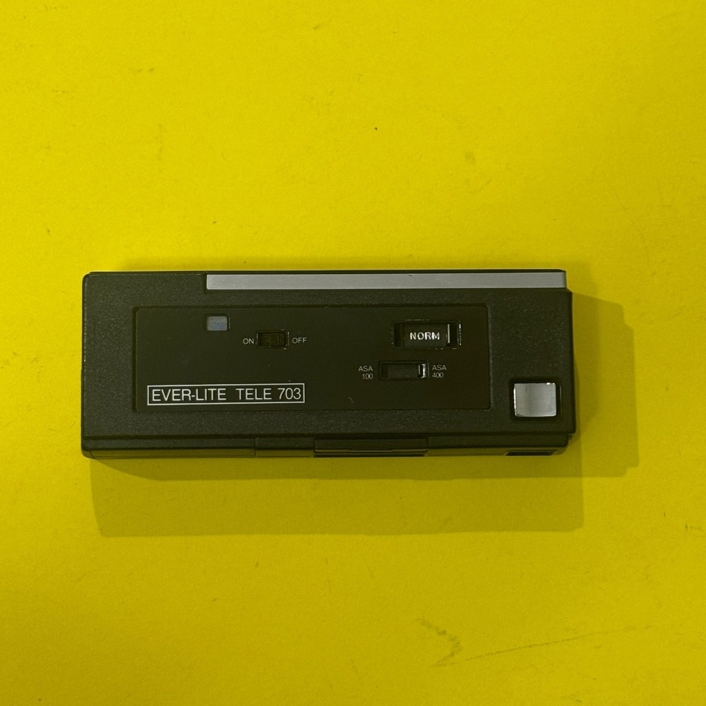 Vivitar Tele 703 110 Film Camera Dual Lens 24mm 36mm Black Vintage Japan‎